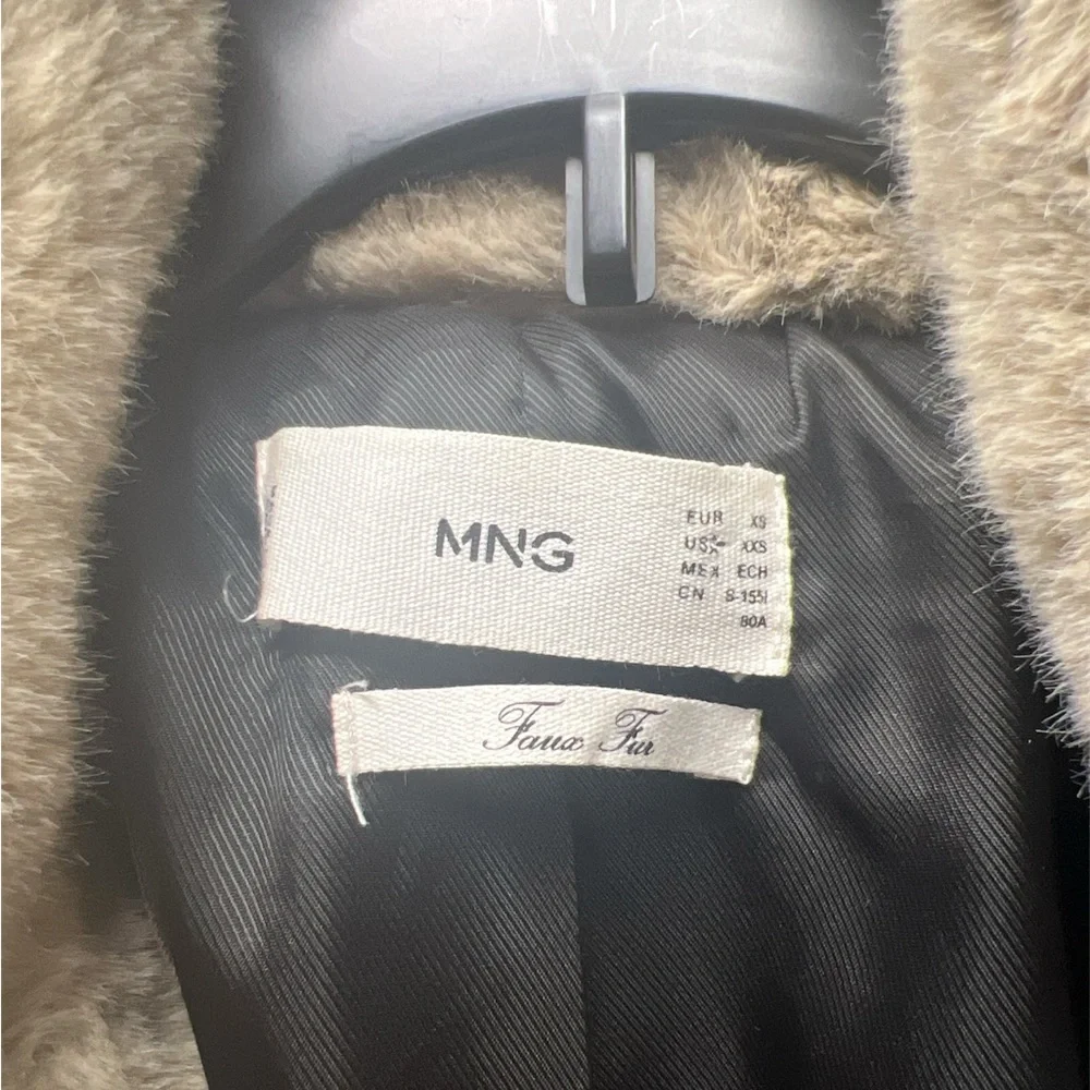 Mango Teddy Jacket in Tan Cozy and Stylish - Picture 3 of 3